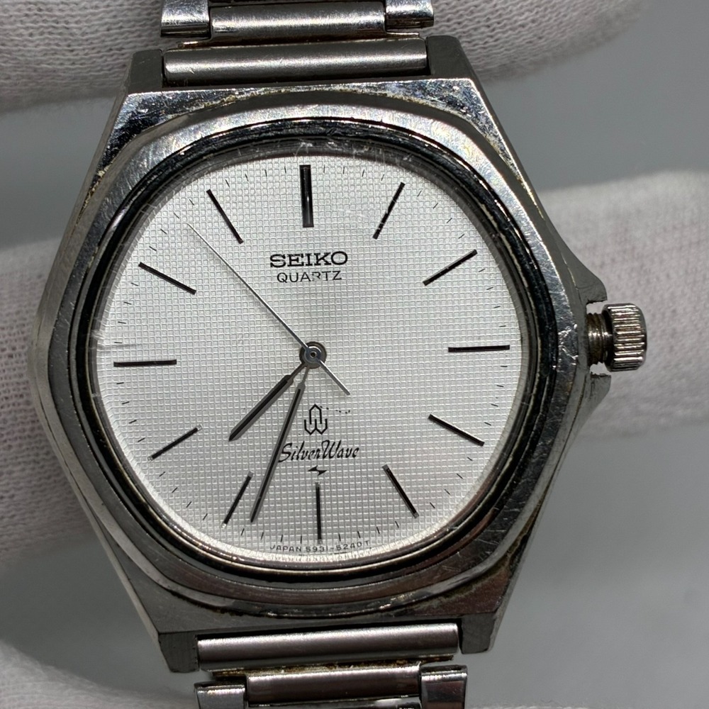Seiko Silverwave 5931-5240 Hexagon Quartz Men's 36mm Watch -FOR PARTS!